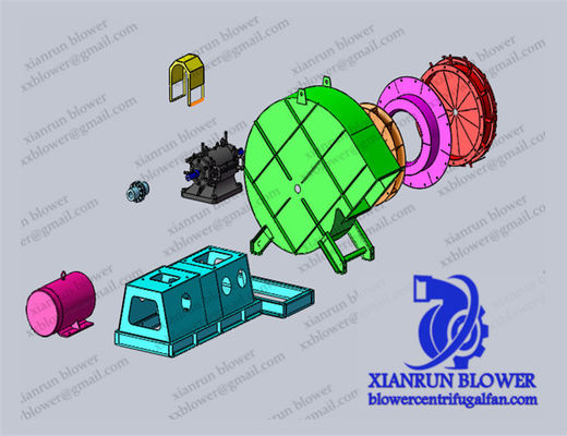 Настраиваемый центробежный радиальный вентилятор для конкретных промышленных нужд промышленный вентилятор Вентиляторы и воздуходувки с лопатками, загнутыми назад
