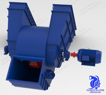 Специальный промышленный вентилятор с прочной конструкцией, предназначенный для работы в цементных заводах, промышленных котлах и приложениях поддержки сгорания